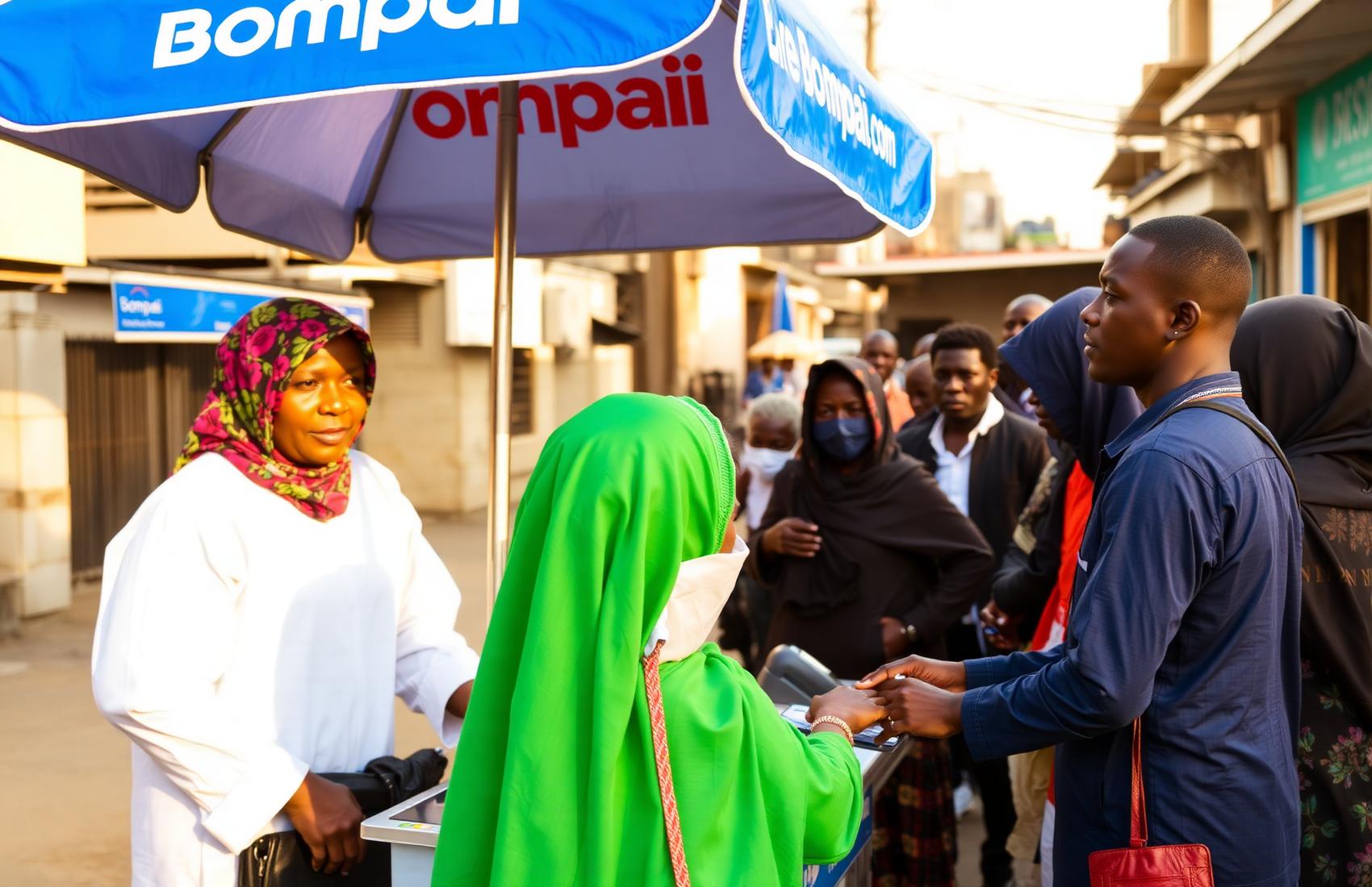 Bompai agents serving customers